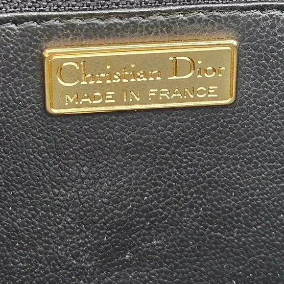 Dior Black Grained  Leather Clutch - Picture 2 of 16